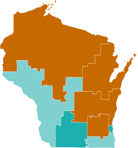 2023 Wisconsin Supreme Court election results map by congressional district