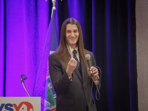 Scott Presler at speaking at the New York State Republicans