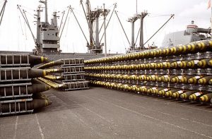 Bombs awaiting loading