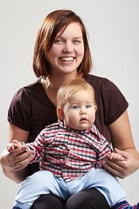 Woman with baby