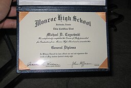 High school diploma