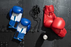 A pair of boxing gloves