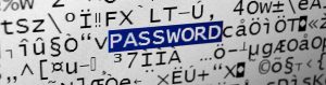 Password hacking illustration